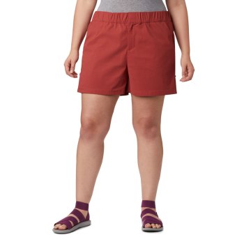 Columbia Firwood Camp II Plus Size, Pantalones Cortos Rojos Para Mujer | 610724-HYE